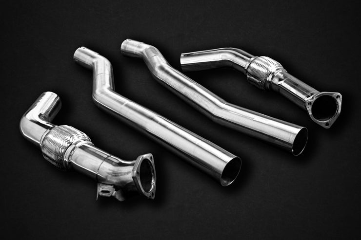 Capristo® (19-23) Audi RS6/RS7 Valved Exhaust with Bevelled Carbon Fiber Tips (E2P)