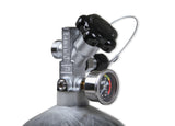 NOS® 12 lb 9 oz Nitrous Bottle w/ Carbon Fiber Finish & Super Hi Flo Valve - Includes Racer Safety Blow-Off - 10 Second Racing