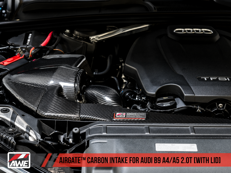 Awe Tuning® (17-23) Audi A4/A5 AirGate™ Carbon Fiber Air Intake System