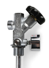 NOS® 10 LB. BOTTLE SUPER HI-FLOW VALVE ASSEMBLY WITH SIPHON TUBE & GAUGE - 10 Second Racing