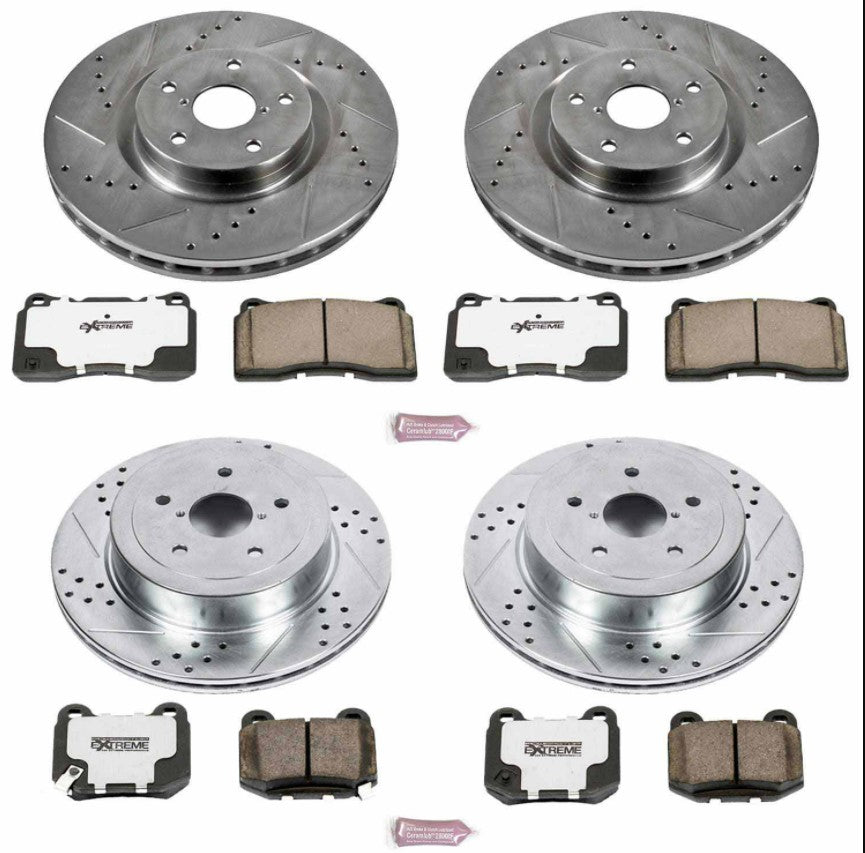 Power Stop® (05-07) WRX STI Z26 Street Warrior Brake Kit - 10 Second Racing