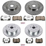 Power Stop® (05-07) WRX STI Z26 Street Warrior Brake Kit - 10 Second Racing
