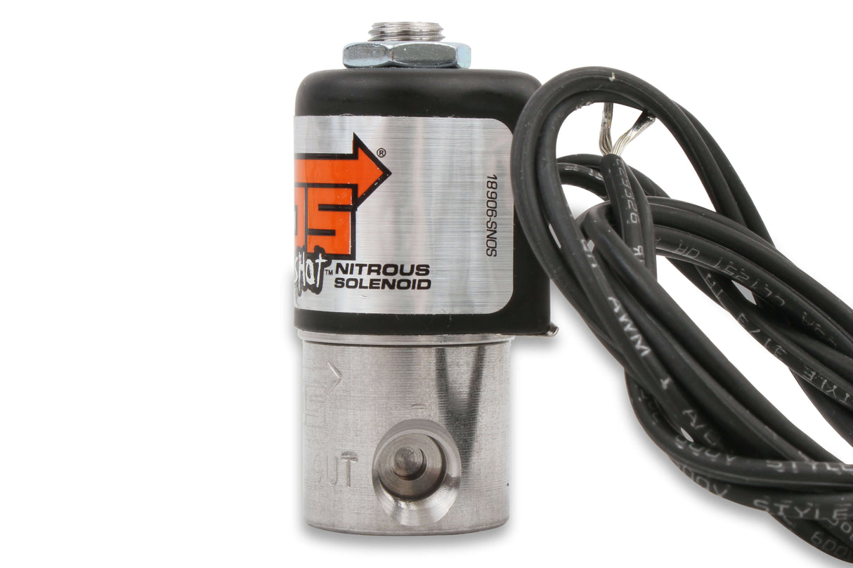 NOS® Nitrous Bottle Purge Valve for -4AN Line - Black - 10 Second Racing