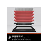 K & N ® (19-21) WRX STI 33 Series Panel Red Air Filter (9.063" L x 8.406" W x 1.563" H)