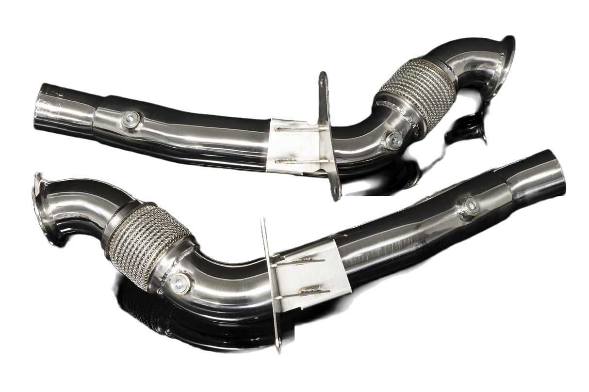 Boost Logic® (15-20) Ferrari 488 304SS 3" Catless Down Pipes