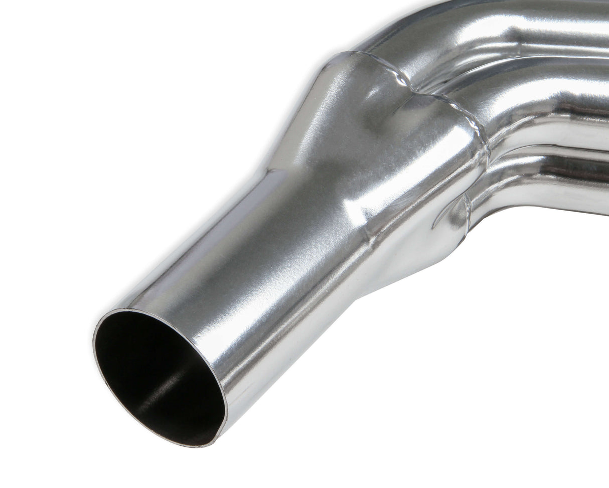 Flowtech® (07-13) GM Silverado 1-7/8" Polished Ceramic Mild Steel Long Tube Headers with Catless Y-Pipe