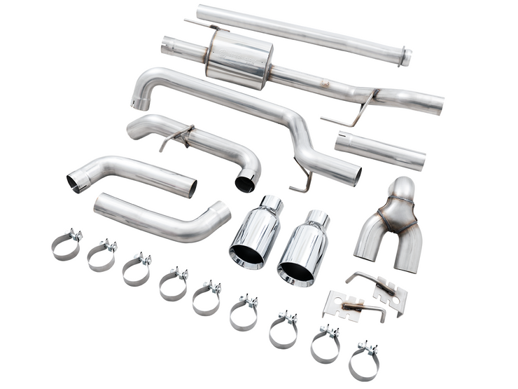 Awe Tuning® (21-23) F-150 304SS 0FG Cat-Back System with Dual Split Exit & 5" OD Tips