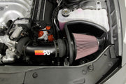 K&N® 69-2553TTK - 69 Series Typhoon® Aluminum Black Cold Air Intake System with Red Filter 