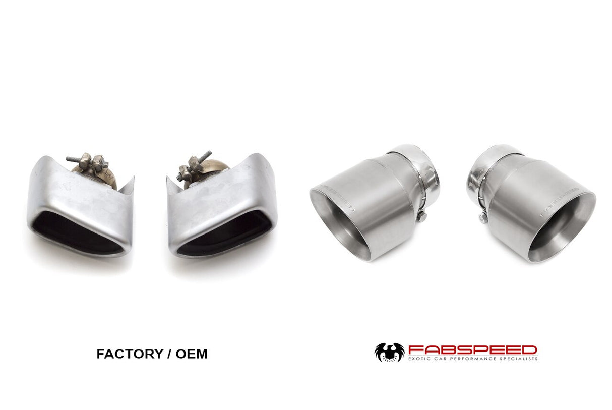 FabSpeed® (16-20) McLaren 570S / 570GT / 540C Deluxe Bolt-On Dual Titanium Tips 