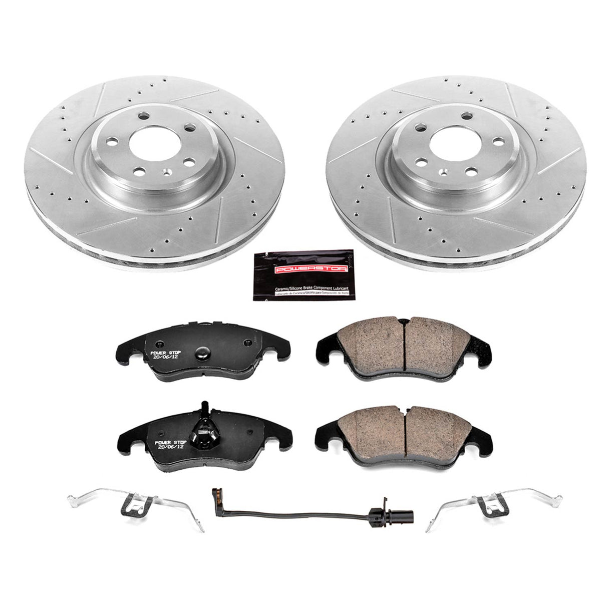 Power Stop® (09-16) Audi S4 1-Click Z23 Evolution Sport Drilled/Slotted Brake Kit
