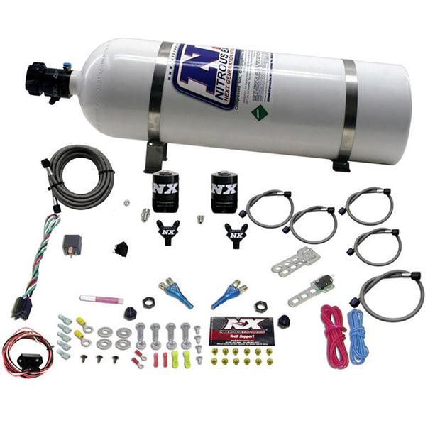 Nitrous Express® (07-21) 370Z/GT-R Dual Nozzle Nitrous Oxide System (35-150Hp) - 10 Second Racing