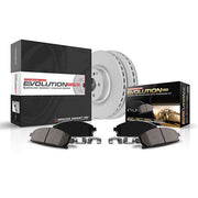 Power Stop® (05-23) Mopar SRT Z17 Evolution Geomet® Plain Rear Brake Kit (4/6-Piston Front Calipers)