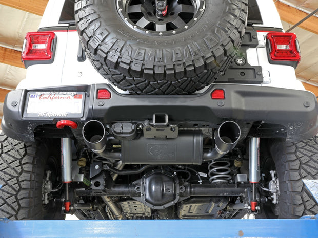 aFe® (18-23) Wrangler JL Rebel Series 3" to 2.5" 409SS Cat-Back System