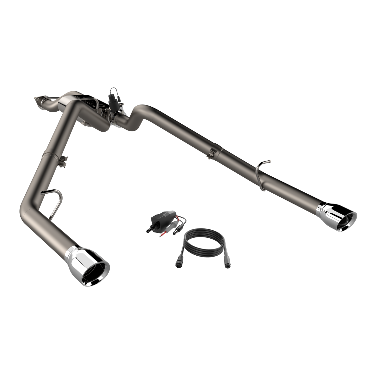 QTP® (19-23) RAM 1500 304SS 3" Valvetronic Screamer Cat-Back System