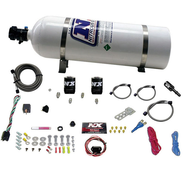 Nitrous Express® GEN III HEMI Single Nozzle Fly-By-Wire Nitrous Oxide System - 10 Second Racing