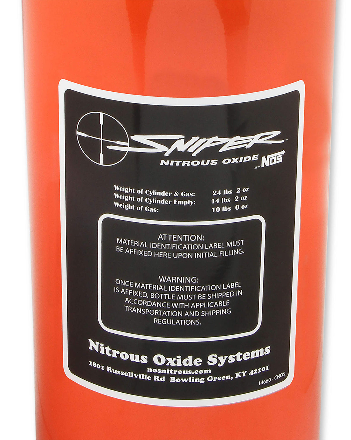 NOS® Nitrous Bottle & Mini Hi-Flo Valve - 10 Second Racing