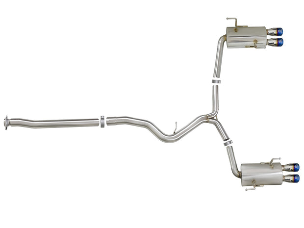 Takeda® 304 SS Cat-Back Exhaust System with Quad Rear Exit 