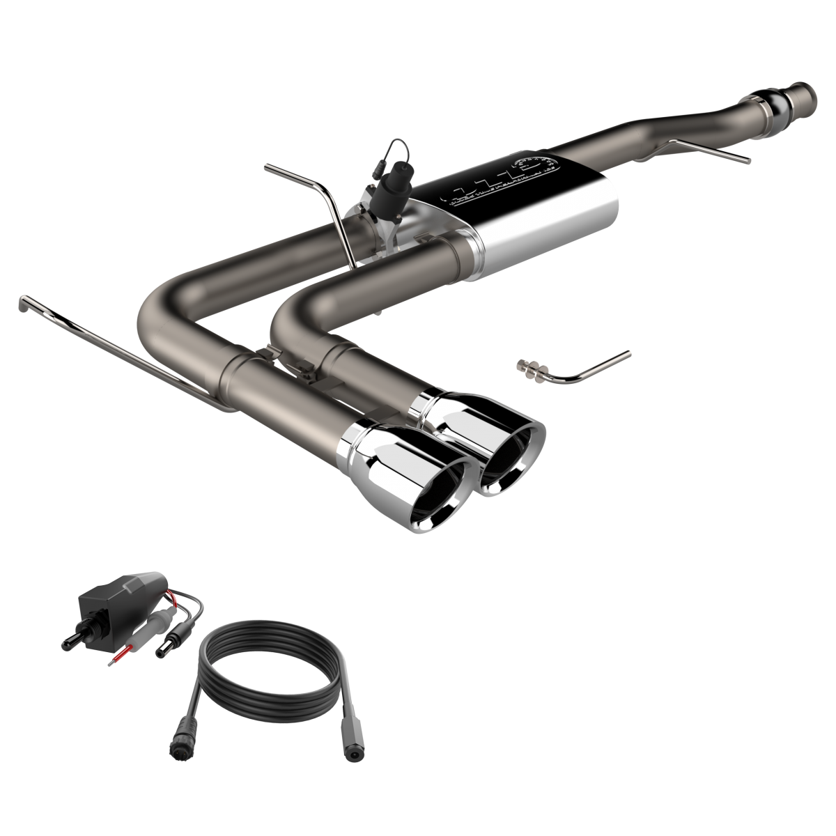 QTP® (14-18) Silverado/Sierra 304SS 3" Screamer Side Exit Cat-Back System with 4.5" OD Tips