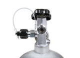 NOS® 12 lb 9 oz Nitrous Bottle w/ Carbon Fiber Finish & Super Hi Flo Valve - Includes Racer Safety Blow-Off - 10 Second Racing