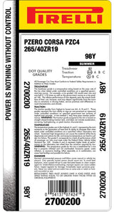 Pirelli® P ZERO™ CORSA (PZC4)