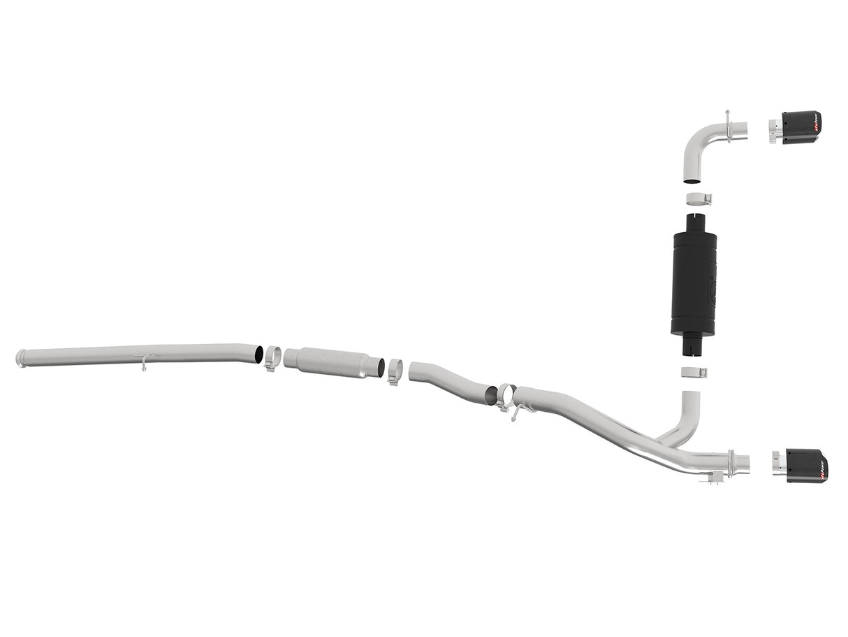 Takeda® (16-18) Focus RS EcoBoost 3" 304SS Cat-Back System