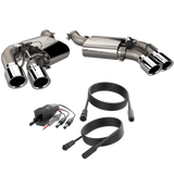 QTP® (16-24) Camaro SS 304SS 2.75" Screamer  Axle-Back System with 4" OD Quad Valvetronic Tips