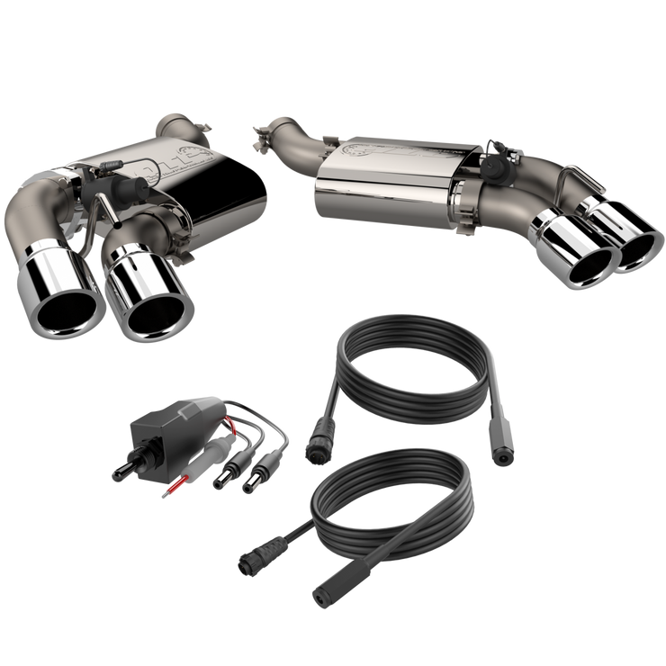 QTP® (16-24) Camaro SS 304SS 2.75" Screamer  Axle-Back System with 4" OD Quad Valvetronic Tips