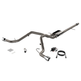 QTP® (14-18) Silverado/Sierra 304SS 3" Screamer Split Rear Exit Cat-Back System with 4.5" OD Tips