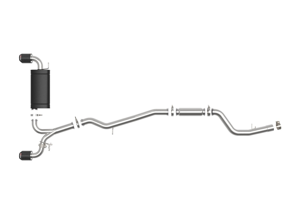 Takeda® (20-24) Toyota GR Supra 3" to 2-1/2" 304SS Cat-Back Exhaust