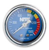 NOS® Nitrous Bottle with Black Finish & Super Hi Flo Valve with Mounting Brackets & Gauge - 10 Second Racing