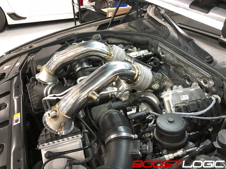 Boost Logic® (11-19) BMW M5/M6 304SS 3" Catted Down Pipes