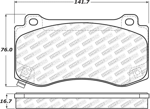 Stoptech® (05-23) Mopar V8 Street Select Series Brake Pads