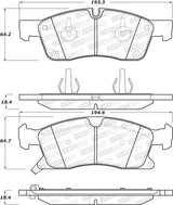 Stoptech® (12-23) WK2 SRT Sport Performance Brake Pads
