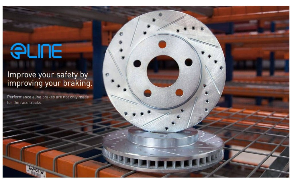 R1 Concepts® (19-24) BMW Z4/GR Supra  ELine™ Drilled/Slotted 1-Piece Rotor