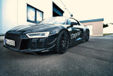 Capristo® (15-23) Audi R8 Carbon Fiber Front Spoiler and Front Fins Set