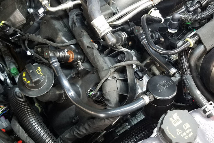 JLT® Oil Separator 3.0 Passenger Side (2018-2019 Mustang GT; 2019 Bullitt) 
