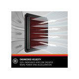 K & N ® (19-21) WRX STI 33 Series Panel Red Air Filter (9.063" L x 8.406" W x 1.563" H)
