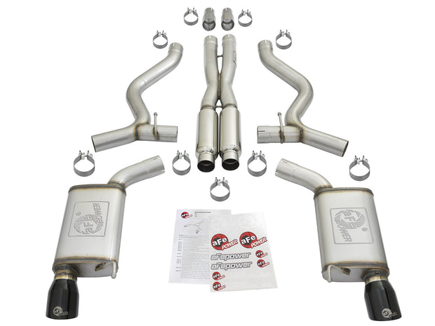 aFe® Mach Force XP™ Stainless Steel Sport Toned Cat-Back Exhaust System with Split Rear Exit 