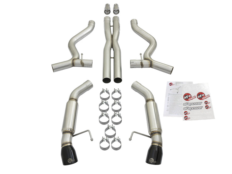 aFe® Mach Force XP™ Stainless Steel Aggressive Toned Cat-Back Exhaust System with Split Rear Exit 