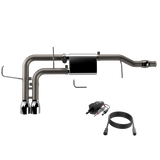 QTP® (14-18) Silverado/Sierra 304SS 3" Screamer Side Exit Cat-Back System with 4.5" OD Tips