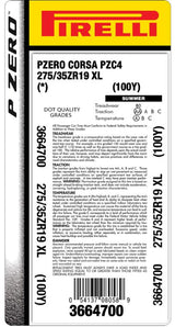 Pirelli® P ZERO™ CORSA (PZC4)