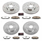Power Stop® (05-10) Mustang V6 Z26 Street Warrior Brake Kit - 10 Second Racing