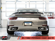 Awe Tuning® (17-19) Porsche 911 Turbo 304SS Exhaust System