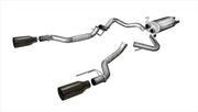 Corsa® (17-20) Ford Raptor 304SS Sport 3" Cat-Back System with 5" OD Tips (133"/145" WB)