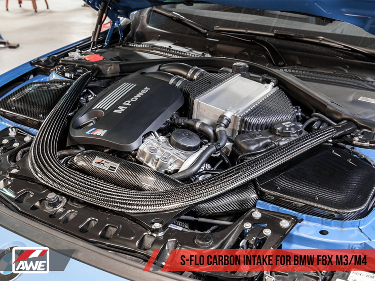 Awe Tuning® (14-20) BMW M3/M4 S-FLO Carbon Fiber Air Intake System