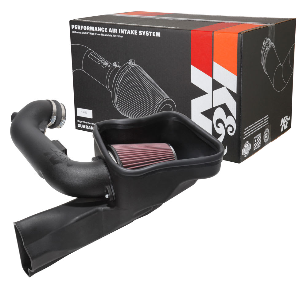K&N® 63-2605 - 63 Series AirCharger® Polyethylene Black Cold Air Intake System 