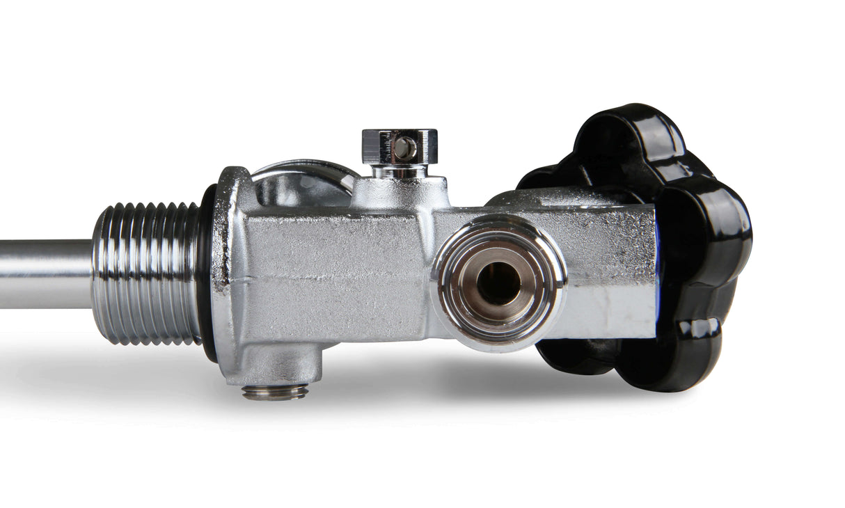 NOS® 15LB. & 20 LB. BOTTLE SUPER HI-FLOW VALVE ASSEMBLY WITH SIPHON TUBE AND BLUE GAUGE - 10 Second Racing