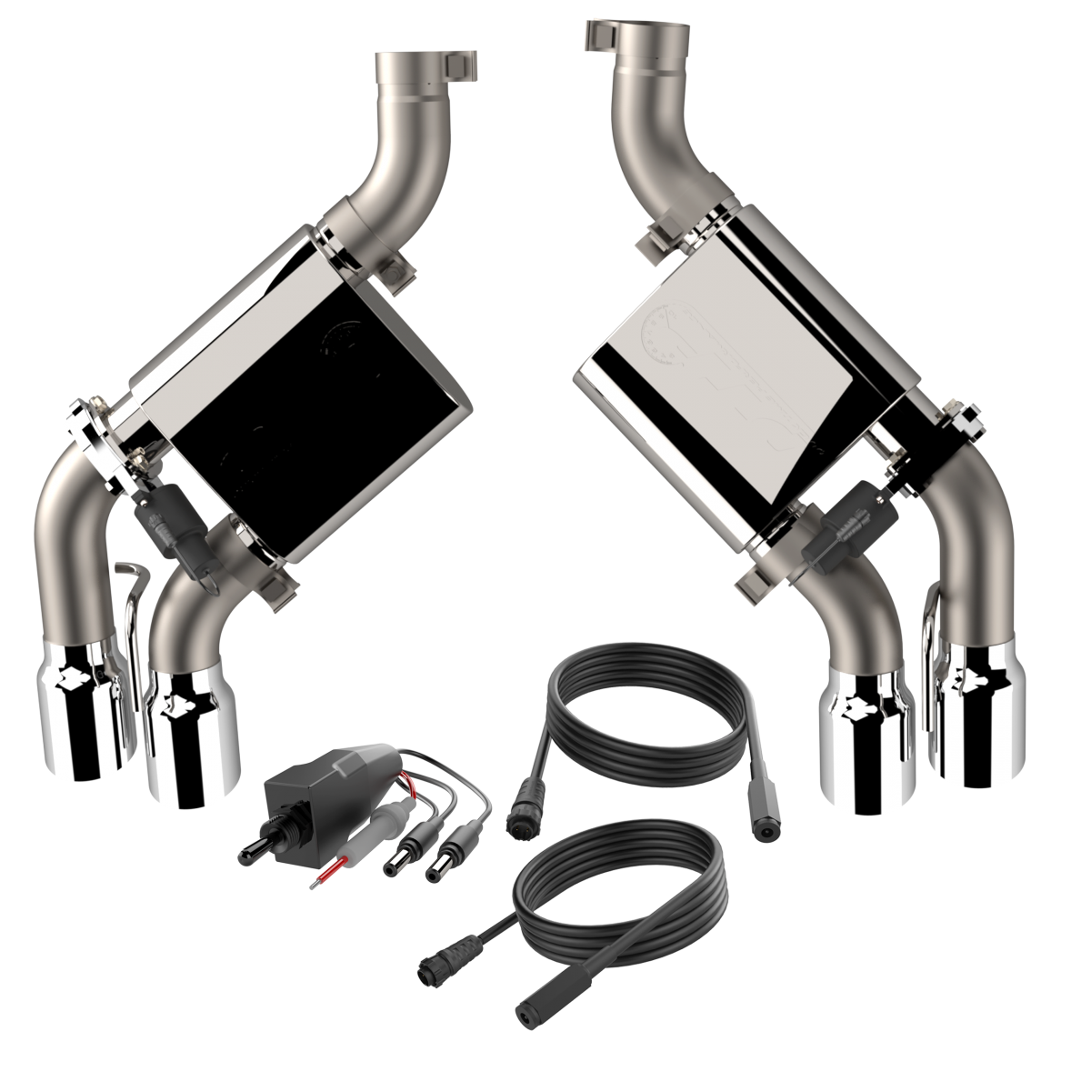 QTP® (16-24) Camaro SS 304SS 2.75" Screamer  Axle-Back System with 4" OD Quad Valvetronic Tips