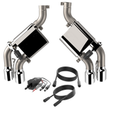 QTP® (16-24) Camaro SS 304SS 2.75" Screamer  Axle-Back System with 4" OD Quad Valvetronic Tips