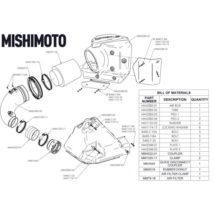 Mishimoto® (20-26) GR Supra Air intake System with Air Box